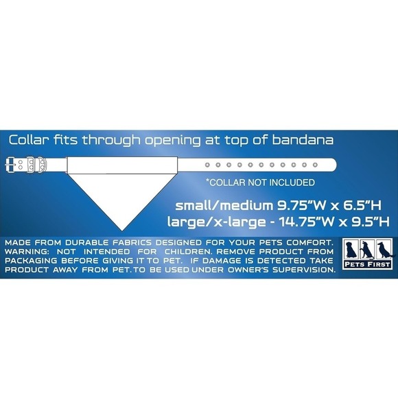 Pets First Collegiate Purdue‎ Boilermakers Reversible Dog Collar Bandana L / XL - Picture 4 of 6